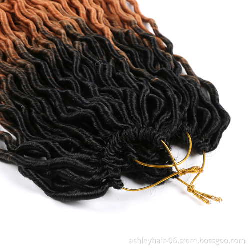 Julianna Gypsy Locs 24 Strands 14 18 24 Inches Locks 10 Pouces  One Colours 3 Tone Straight Wavy Goddess Gypsy Faux Locs Hair